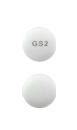 creamy-white to pale yellow, round tablets printed with GS2 on one side and plain on the other side. . Gs2 pill